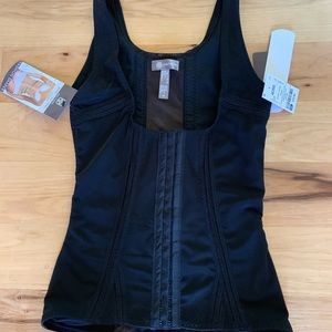 Daisy Fuentes black corset with straps. Size XL